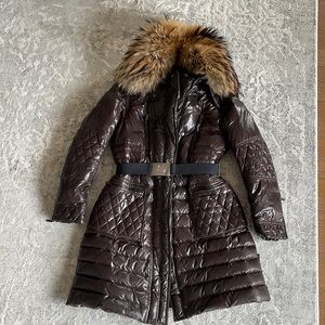 Monclear puffer, Authentic, woman’s jacket, size 3. Real fur. True classic